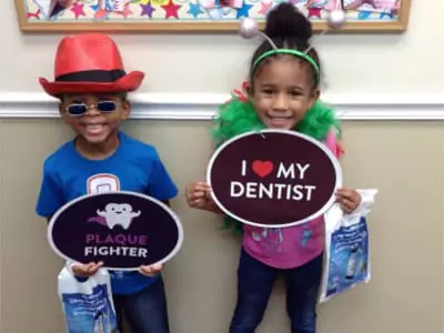 Kids at Family Dental Care Event
